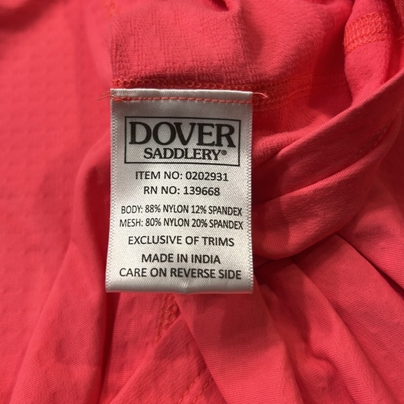 Dover Saddlery CoolBlast 100 Ladies Notch-V Long Sleeve Top Siesta/White Small - Picture 11 of 13